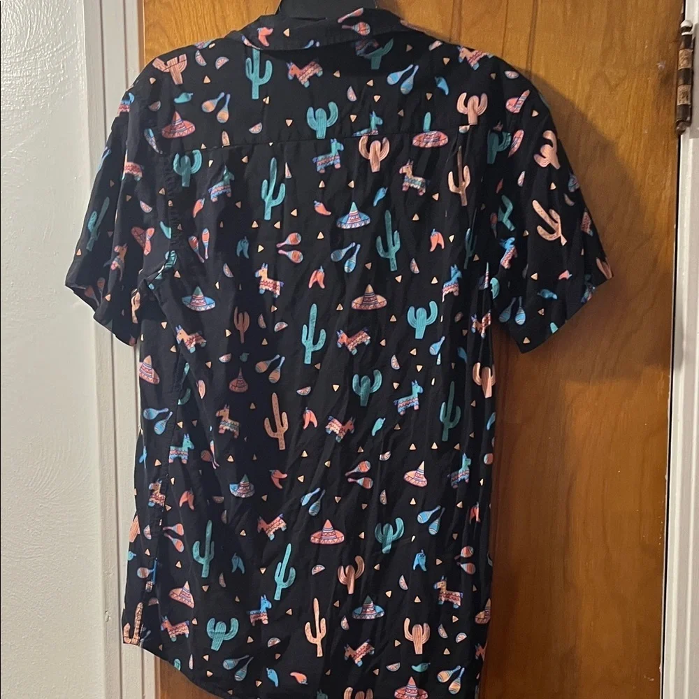 Tipsy Elves Black Cactus and Sombrero Shirt